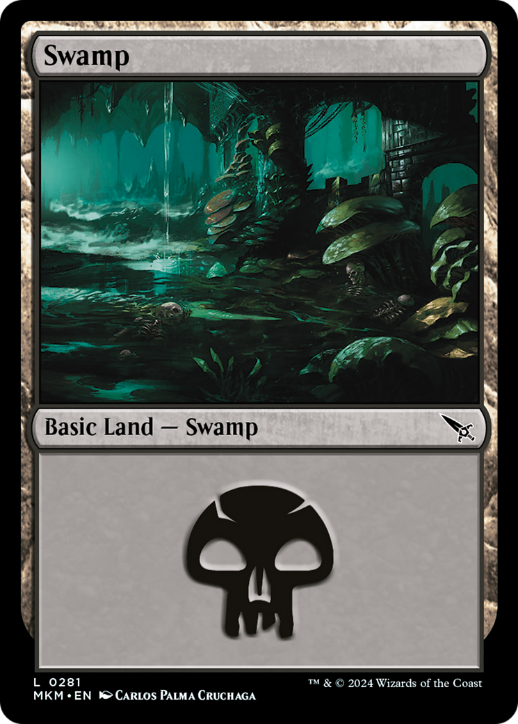 Swamp (0281) (MKM-281) [Murders at Karlov Manor] MTG Single Murders at Karlov Manor