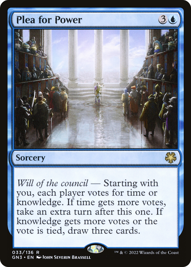 Plea for Power (GN3-033) [Misc] Game Night: Free-for-All MTG Single Wizards of the Coast