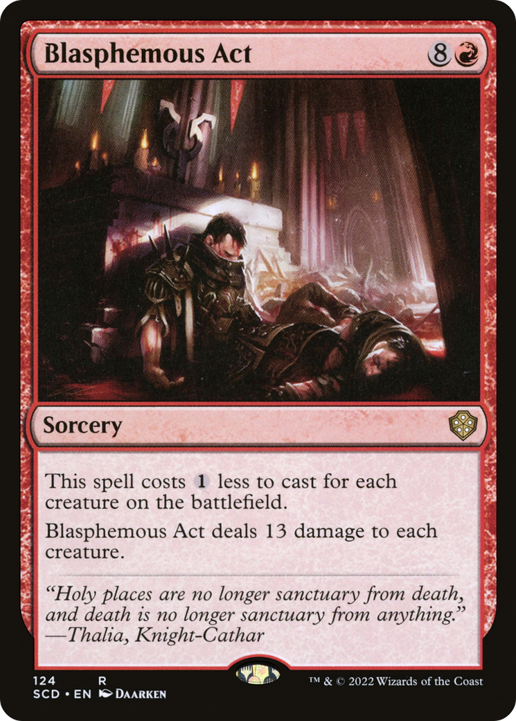 Blasphemous Act (SCD-124) [Starter Commander Decks] MTG Single Wizards of the Coast
