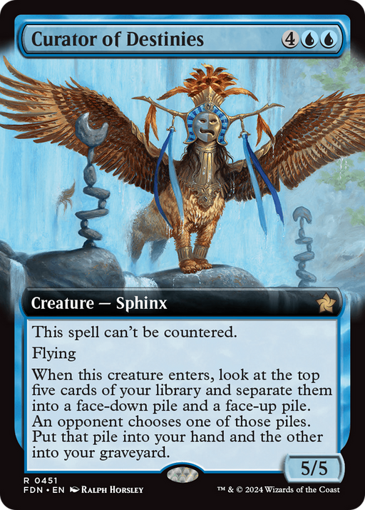 Curator of Destinies (FDN-451) [Foundations] (Extended Art) Foil MTG Single Wizards of the Coast