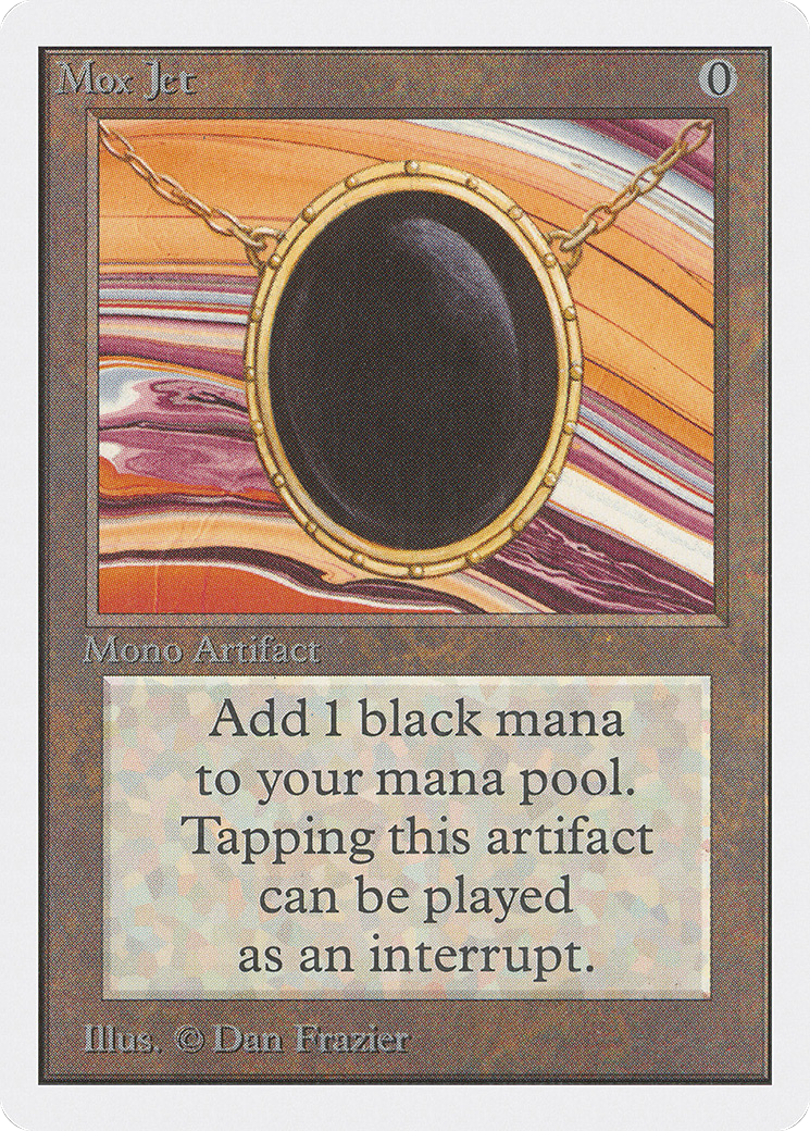 Mox Jet (2ED-) [Oldschool] Unlimited Edition MTG Single Wizards of the Coast