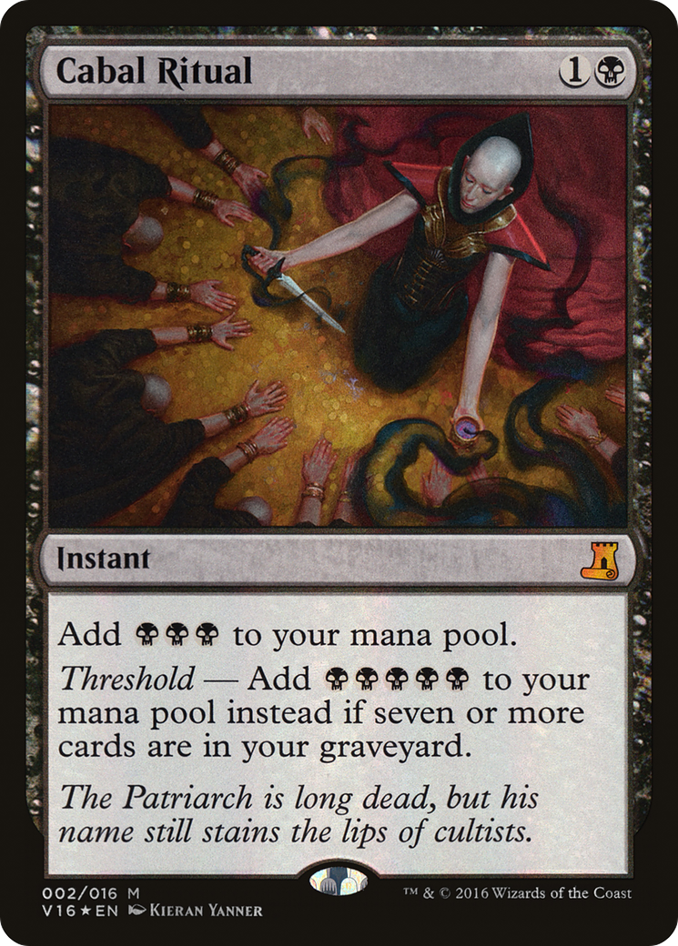 Cabal Ritual (V16-002) [Misc] From the Vault: Lore Foil MTG Single Wizards of the Coast