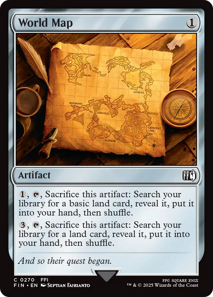 World Map (FIN-270) [FINAL FANTASY] Foil MTG Single Wizards of the Coast