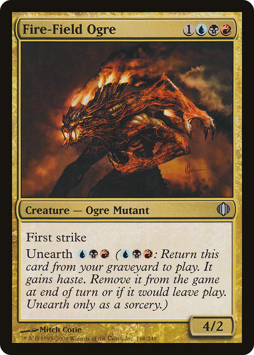 Fire-Field Ogre (ALA-168) [Shards of Alara] Foil MTG Single Wizards of the Coast