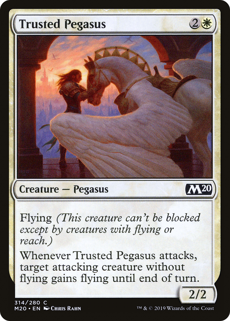 Trusted Pegasus (M20-314) [Core Set 2020] MTG Single Wizards of the Coast