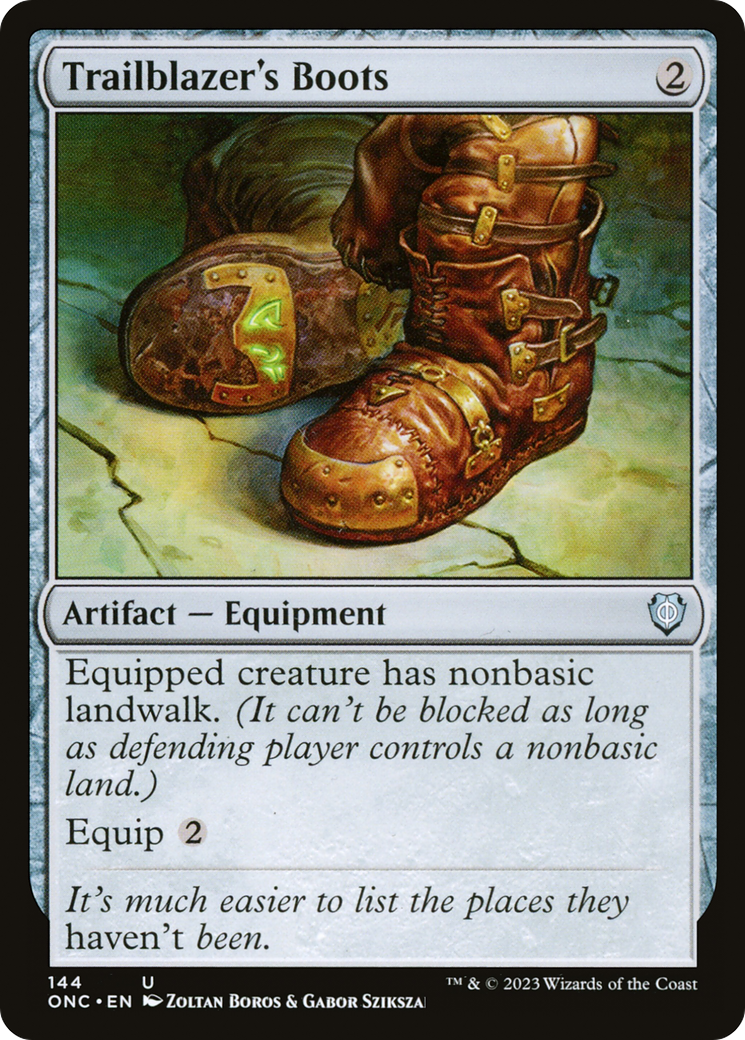 Trailblazer's Boots (ONC-144) [Phyrexia: All Will Be One Commander] MTG Single Wizards of the Coast