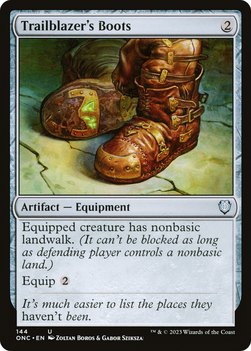 Trailblazer's Boots (ONC-144) [Phyrexia: All Will Be One Commander] MTG Single Wizards of the Coast