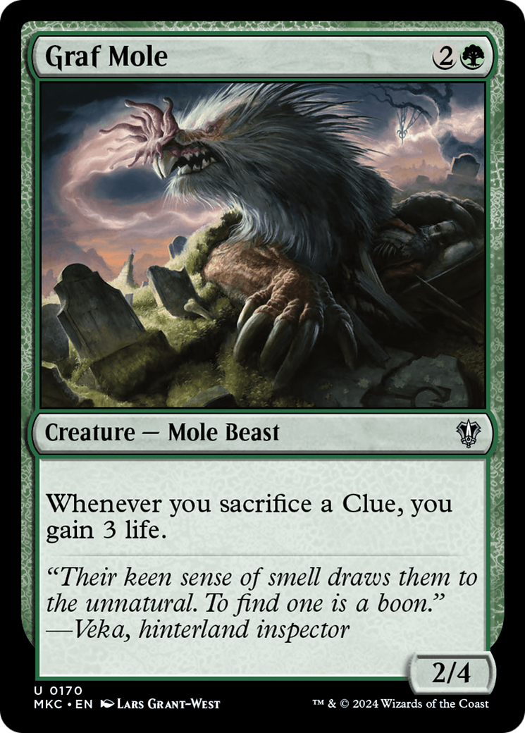 Graf Mole (MKC-170) [Murders at Karlov Manor Commander] MTG Single Wizards of the Coast