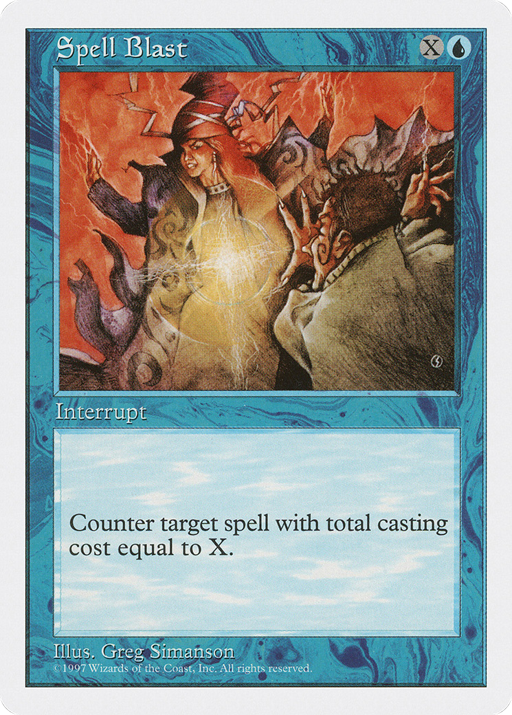 Spell Blast (5ED-126) [Fifth Edition] MTG Single Wizards of the Coast