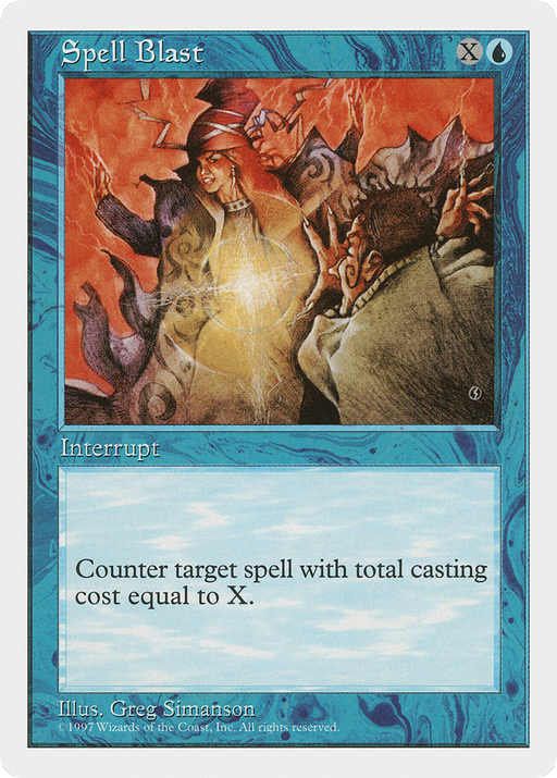 Spell Blast (5ED-126) [Fifth Edition] MTG Single Wizards of the Coast