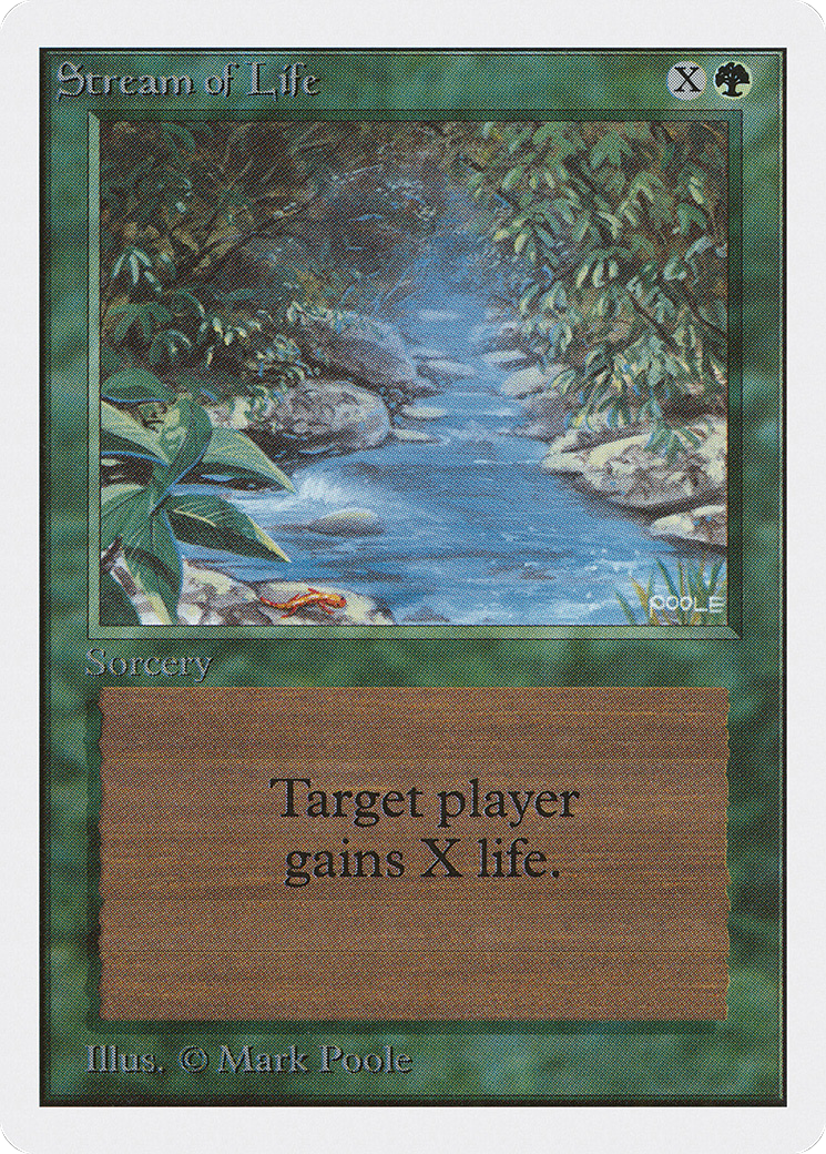 Stream of Life (2ED-218) [Oldschool] Unlimited Edition MTG Single Wizards of the Coast