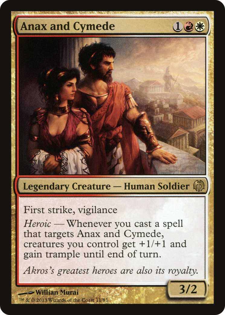 Anax and Cymede (DDL-011) [Misc] Duel Decks: Heroes vs. Monsters MTG Single Wizards of the Coast