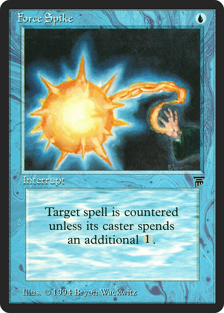 Force Spike (LEG-058) [Oldschool] Legends MTG Single Wizards of the Coast