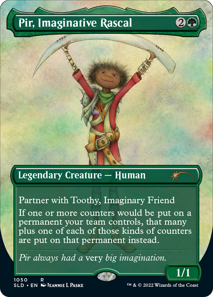 Pir, Imaginative Rascal (SLD-1050) [Secret Lair] Drop (Borderless) Foil MTG Single Wizards of the Coast