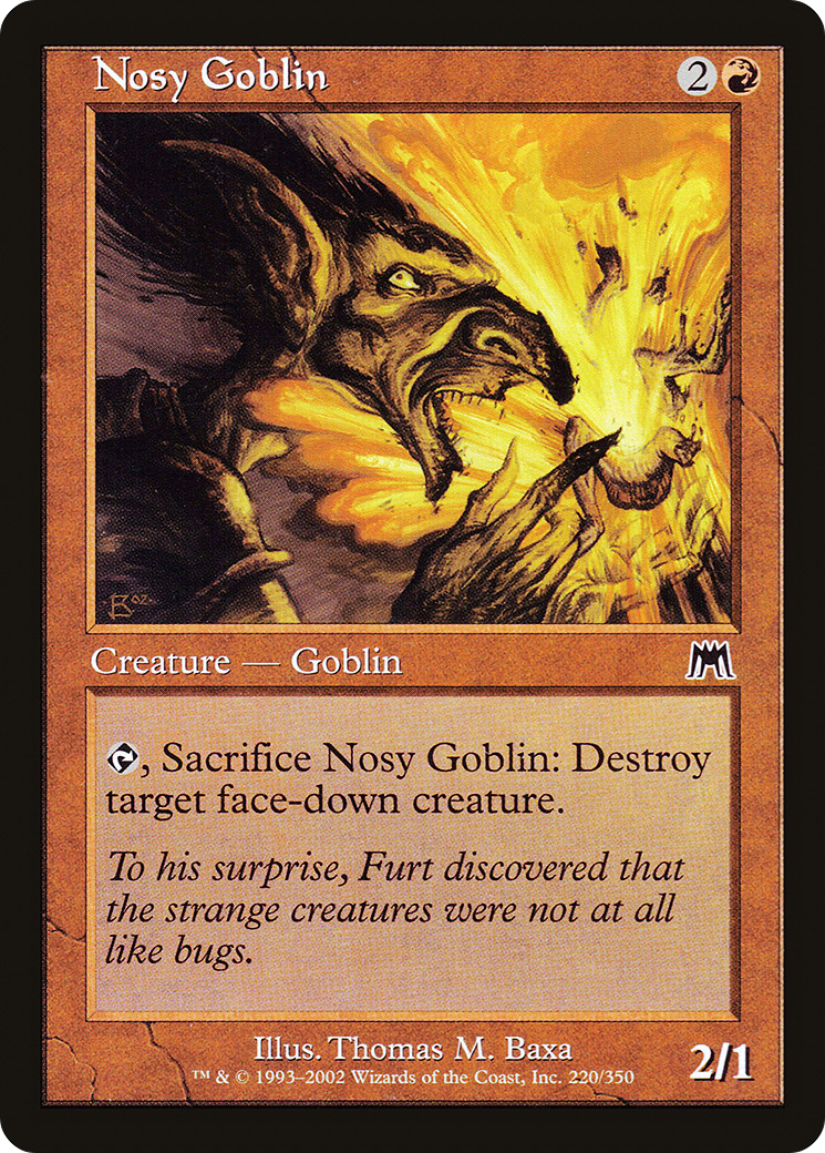 Nosy Goblin (ONS-220) [Onslaught] MTG Single Wizards of the Coast