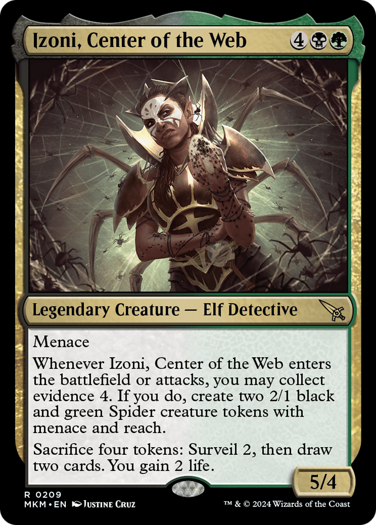 Izoni, Center of the Web (MKM-209) [Murders at Karlov Manor] MTG Single Murders at Karlov Manor