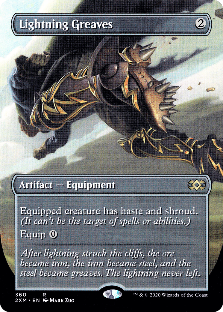 Lightning Greaves (2XM-360) [Double Masters] (Borderless) MTG Single Wizards of the Coast