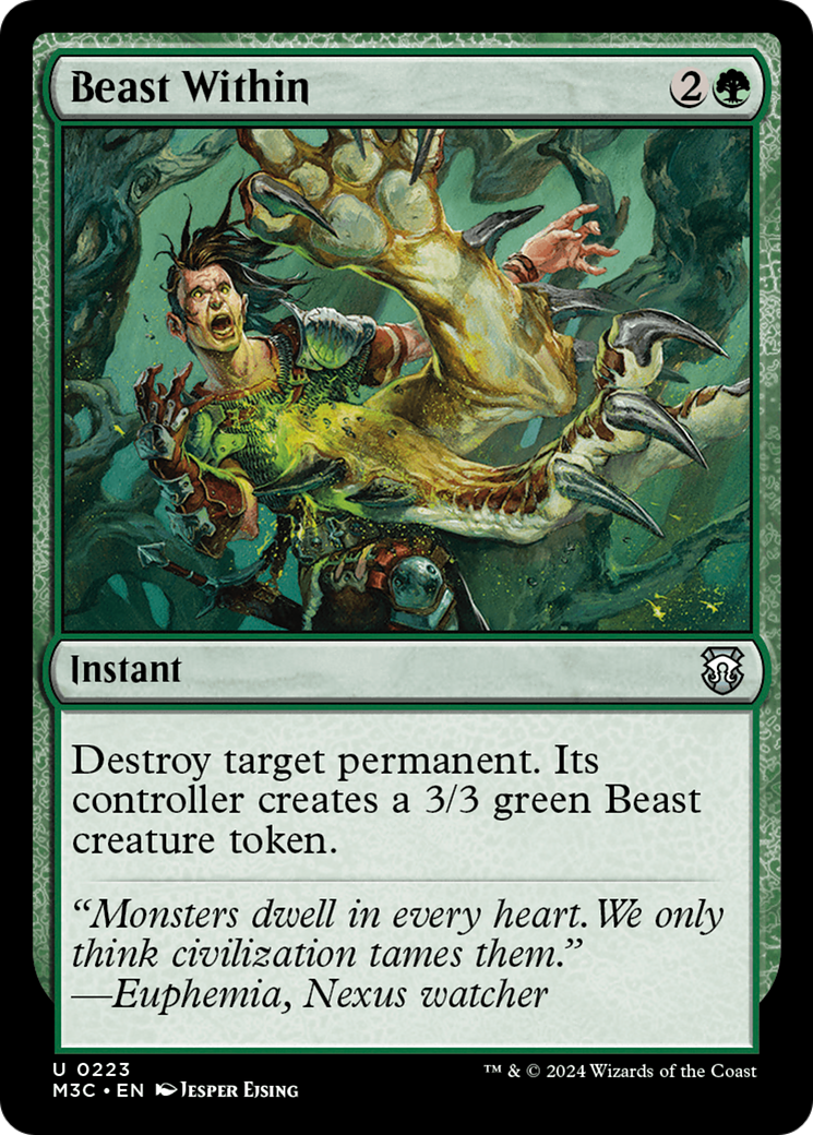 Beast Within (M3C-223) [Modern Horizons 3 Commander] MTG Single Wizards of the Coast