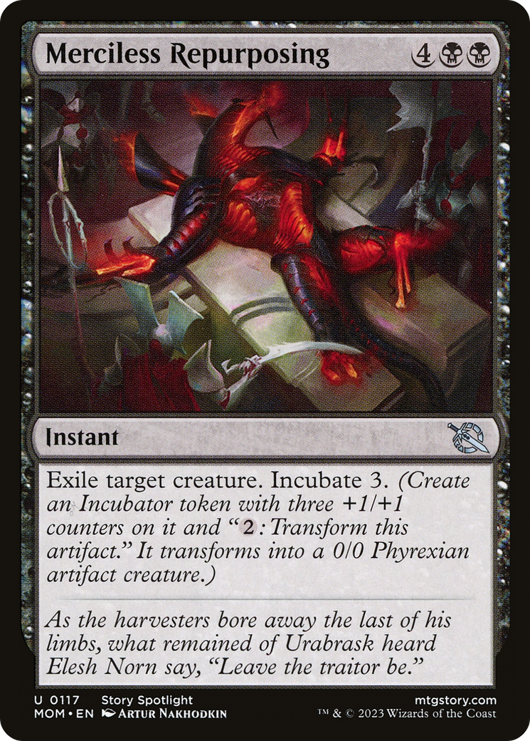 Merciless Repurposing (MOM-117) [March of the Machine] Foil MTG Single Wizards of the Coast