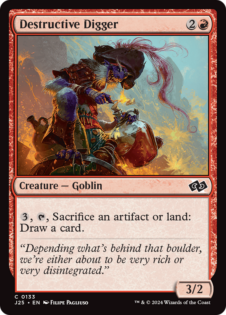 Destructive Digger (J25-133) [Foundations Jumpstart] MTG Single Wizards of the Coast