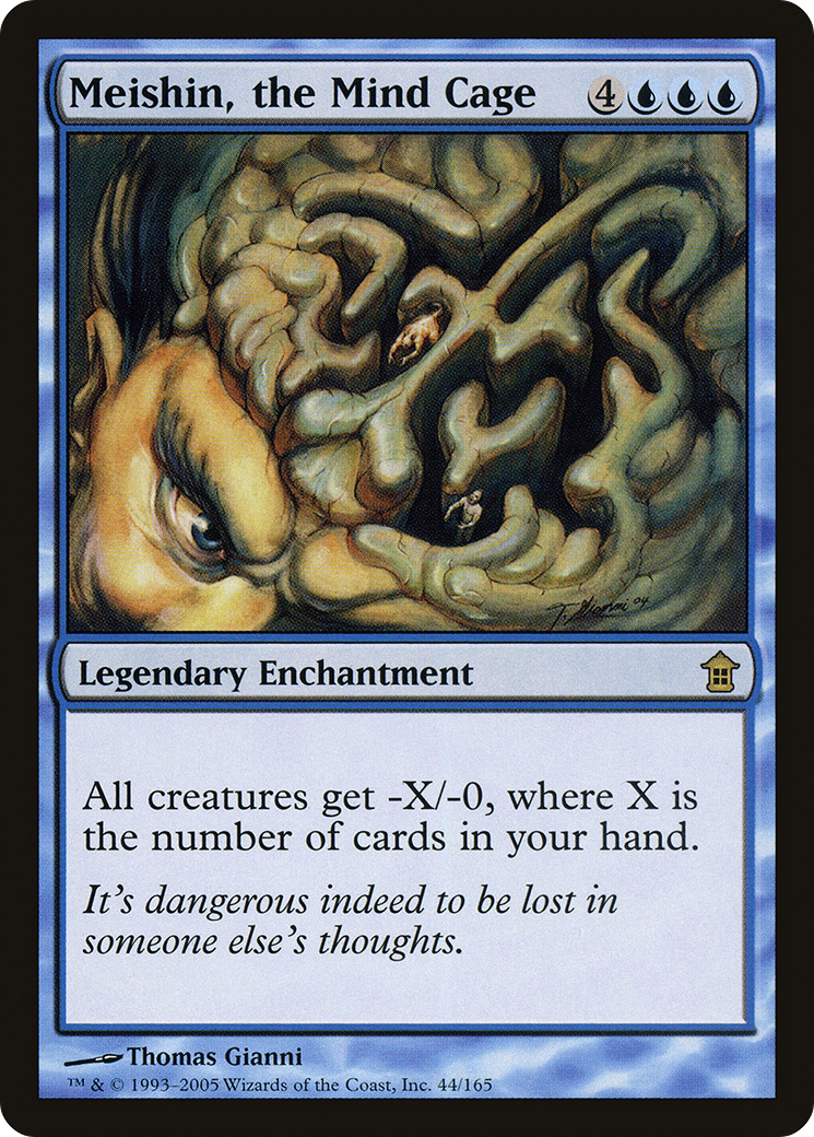 Meishin, the Mind Cage (SOK-044) [Saviors of Kamigawa] MTG Single Wizards of the Coast