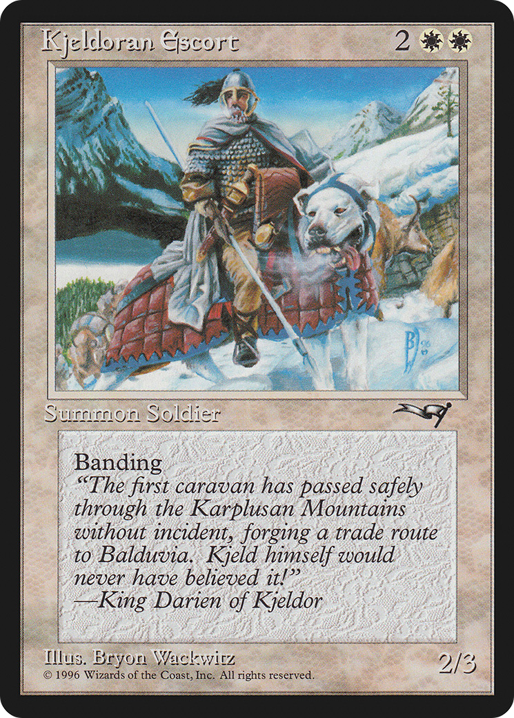 Kjeldoran Escort (ALL-134) [Alliances] MTG Single Wizards of the Coast