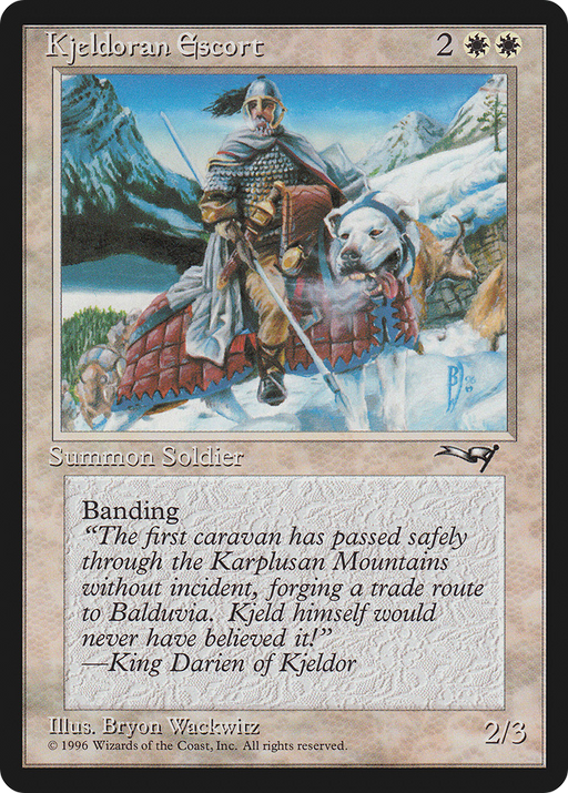 Kjeldoran Escort (ALL-134) [Alliances] MTG Single Wizards of the Coast