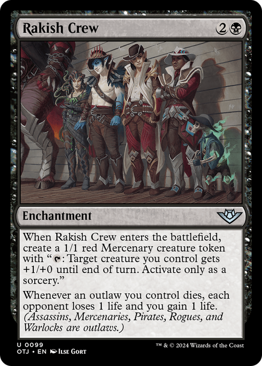 Rakish Crew (OTJ-099) [Outlaws of Thunder Junction] MTG Single Wizards of the Coast