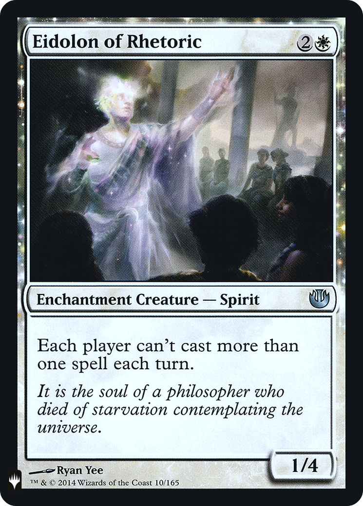 Eidolon of Rhetoric (LIST-010) [Mystery Booster] The List Foil MTG Single Wizards of the Coast