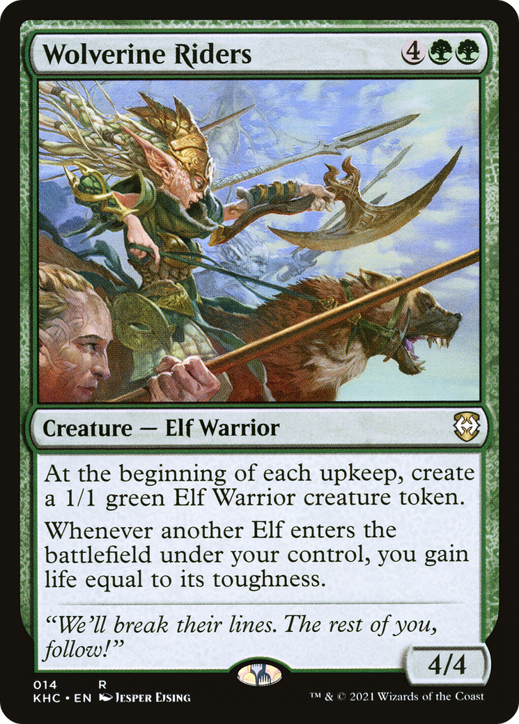 Wolverine Riders (KHC-014) [Kaldheim Commander] MTG Single Wizards of the Coast