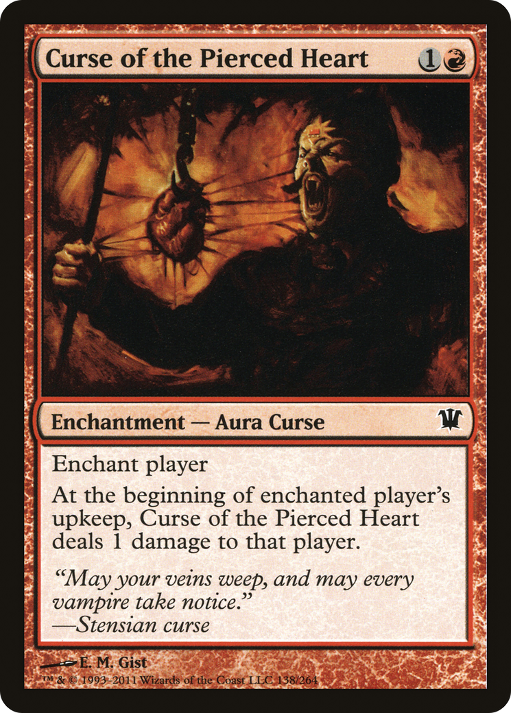 Curse of the Pierced Heart (ISD-138) [Innistrad] MTG Single Wizards of the Coast