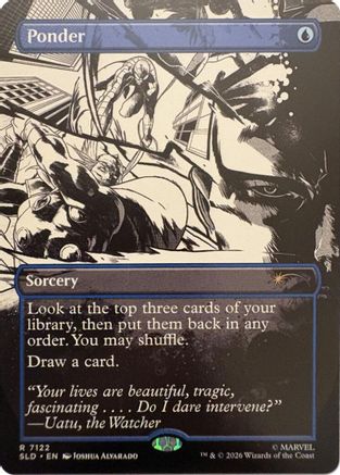 Ponder (7122) (SLD-7122) [Secret Lair] Drop Series MTG Single Wizards of the Coast