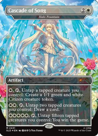 Cascade of Song - Halo Fountain (SLD-2431) [Secret Lair] Drop Series Foil MTG Single Wizards of the Coast