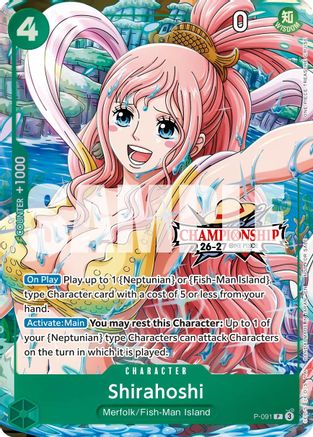 Shirahoshi (CS 26-27 Event Pack) (P-091) [One Piece Promotion Cards] Foil One Piece Single Bandai