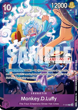 Monkey.D.Luffy (CS 26-27 Event Pack) (P-099) [One Piece Promotion Cards] Foil One Piece Single Bandai