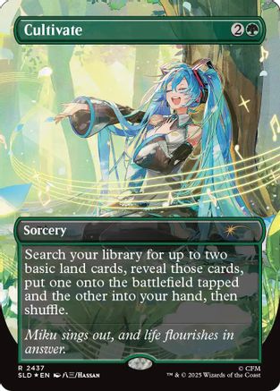 Cultivate (2437) (SLD-2437) [Secret Lair Drop Series] Foil MTG Single Wizards of the Coast