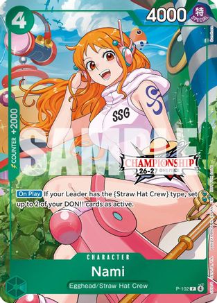Nami (CS 26-27 Celebration Pack) (P-102) [One Piece Promotion Cards] Foil One Piece Single Bandai