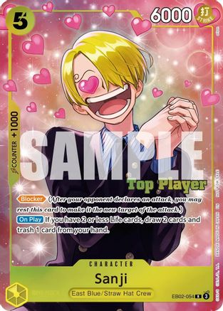 Sanji (CS 26-27 Top Player Pack Vol. 1) (EB04-052) [One Piece Promotion Cards] Foil One Piece Single Bandai