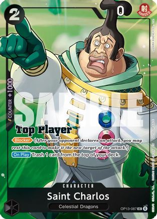 Saint Charlos (CS 26-27 Top Player Pack Vol. 1) (OP13-087) [One Piece Promotion Cards] Foil One Piece Single Bandai