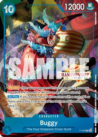 Buggy (CS 26-27 Event Pack Finalist Ver.) (P-098) [One Piece Promotion Cards] Foil One Piece Single Bandai