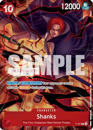 Shanks (CS 26-27 Event Pack Finalist Ver.) (P-097) [One Piece Promotion Cards] Foil One Piece Single Bandai