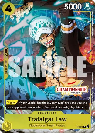 Trafalgar Law (CS 26-27 Event Pack Finalist Ver.) (P-088) [One Piece Promotion Cards] Foil One Piece Single Bandai