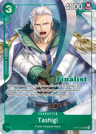 Tashigi (Finalist Card Set Vol.1) (OP10-032) [One Piece Promotion Cards] Foil One Piece Single Bandai