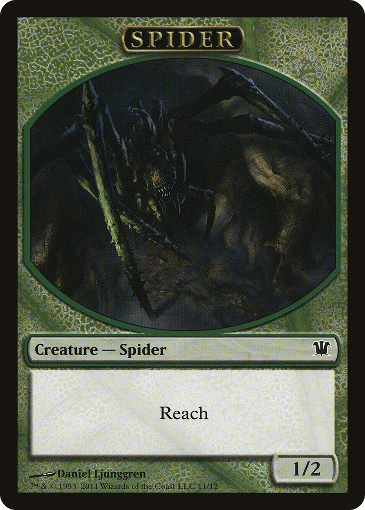 Spider Token (ISD-011) [Tokens] Innistrad Tokens MTG Single Wizards of the Coast