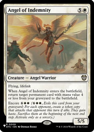 Angel of Indemnity (LIST-009) [The List Reprints] MTG Single Wizards of the Coast