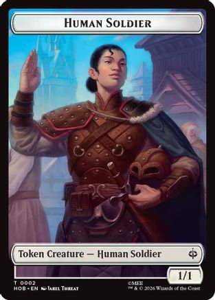 Human Soldier // Treasure (0013) Double-Sided Token (HOB-2 // 13) [The Hobbit] Foil MTG Single Wizards of the Coast
