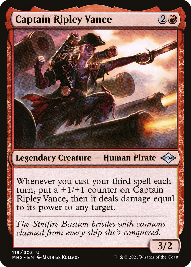 Captain Ripley Vance (MH2-119) [Modern Horizons 2] MTG Single Wizards of the Coast