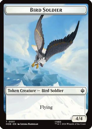 Bird Soldier // Axe Double-Sided Token (HOB-1 // 10) [The Hobbit] MTG Single Wizards of the Coast