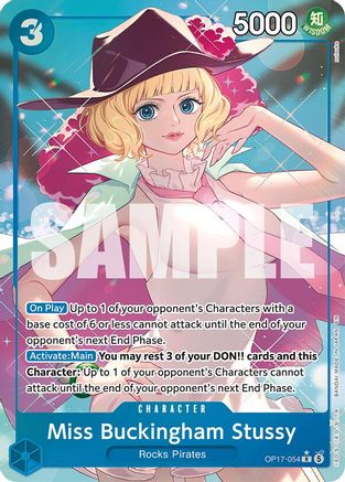 Miss Buckingham Stussy (Alternate Art) (OP17-054)  [The World's Strongest Warriors] Foil