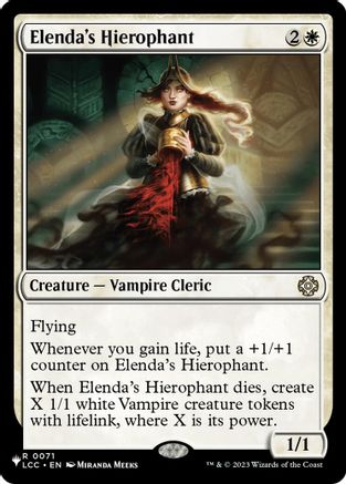 Elenda's Hierophant (LIST-071) [The List Reprints] MTG Single Wizards of the Coast